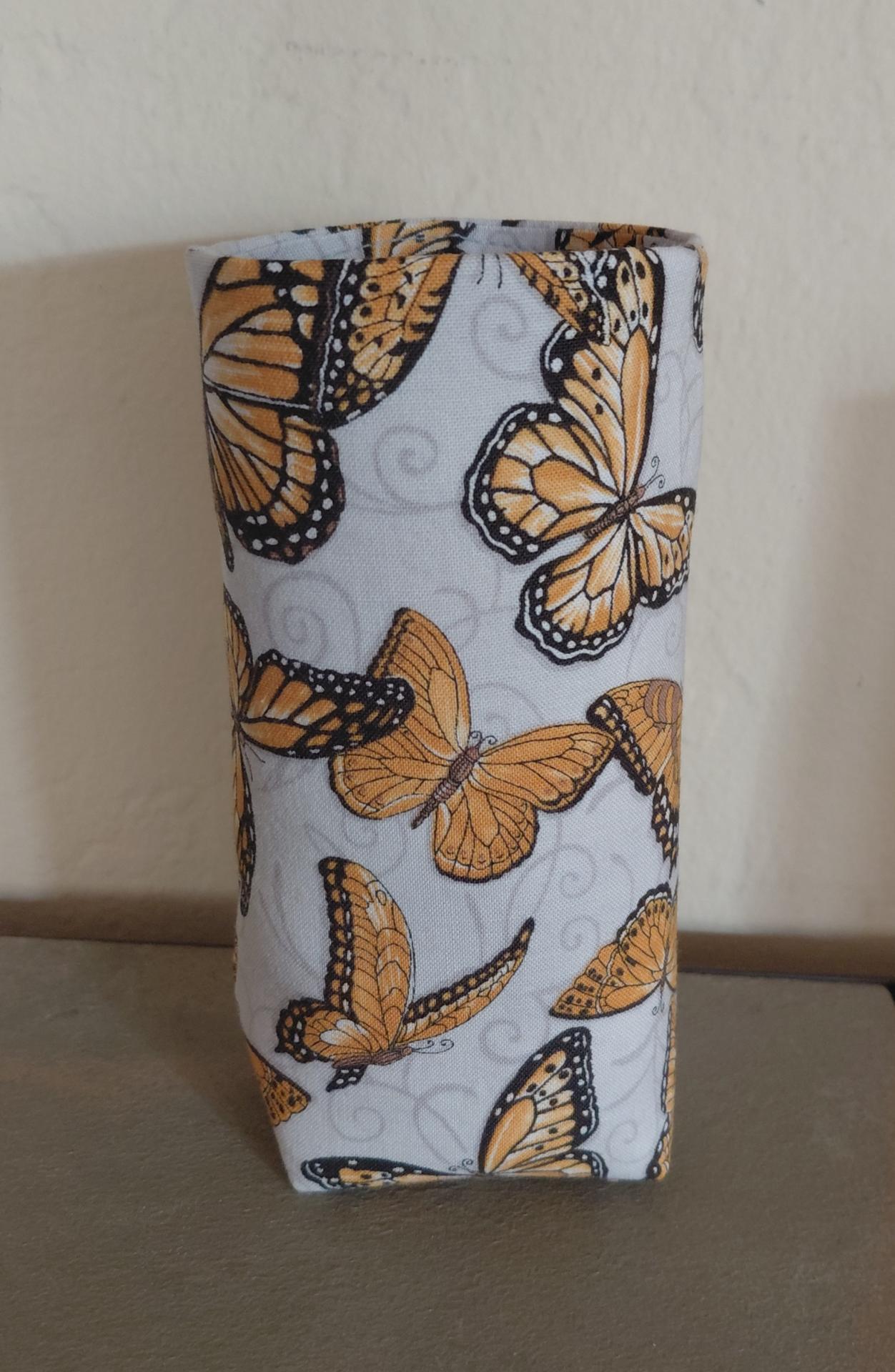 Monarch Butterflies Eyeglass Holders, Glasses Stand, Glasses Holder, Butterfly Lover Gift, Weighted Stand-up Glasses Pouch