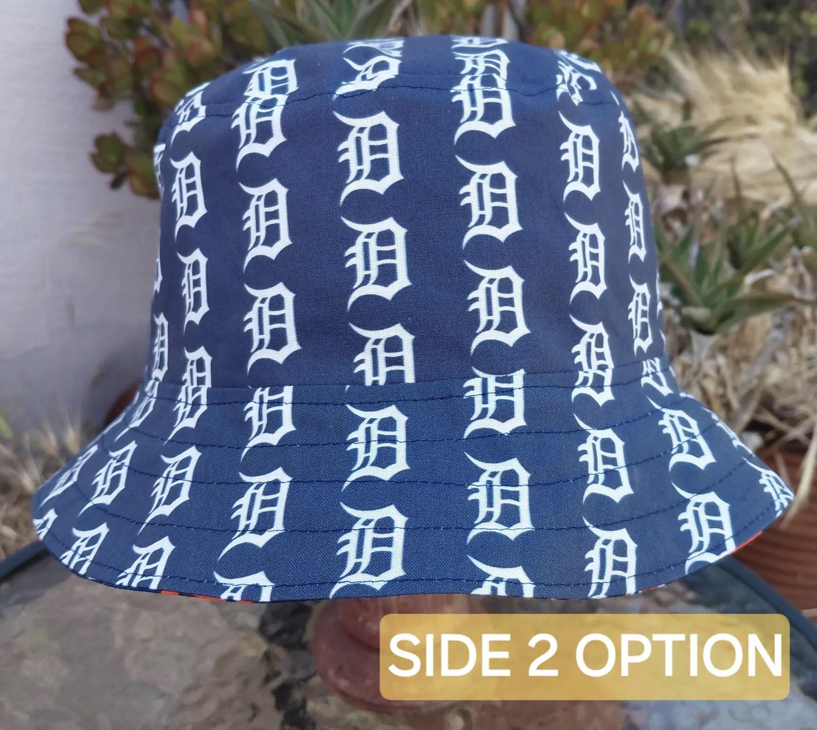 Detroit Tigers Bucket Hat, Old English D, Handmade, Reversible, Unisex Sizes up to 4XL, baseball, fishing hat, sun hat, floppy hat, Michigan sports