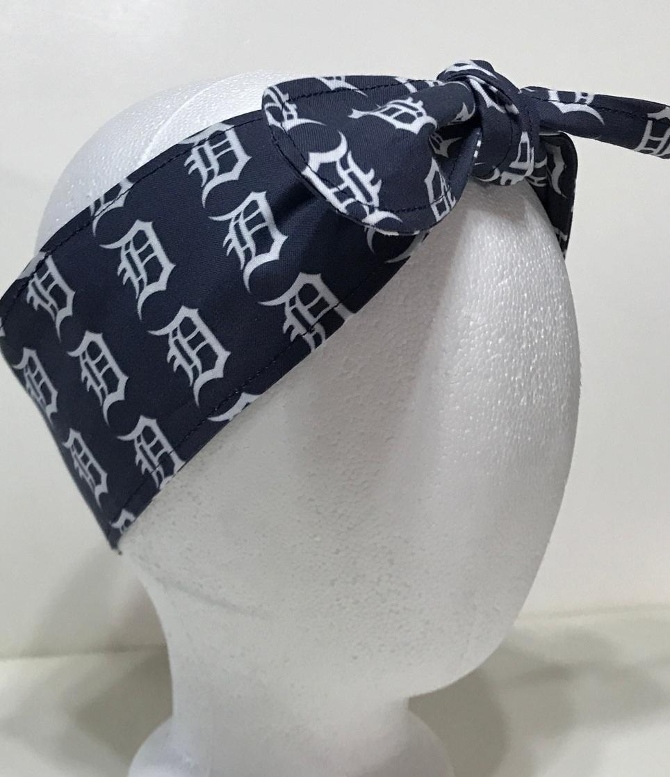 3” Wide Detroit / Michigan sports teams headbands, hair ties, scarf, Tigers, Lions, Pistons, Red Wings, handmade
