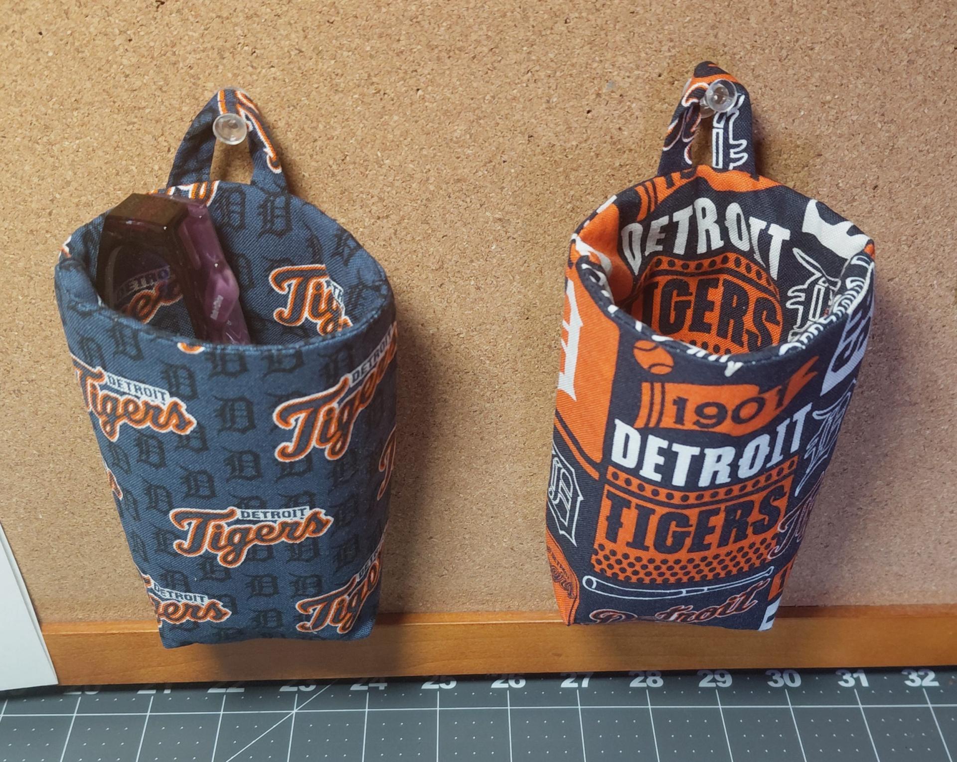 Detroit Tigers Hanging Eyeglasses Pouch, Handmade, Glasses Case, Glasses Stand, Eyeglasses Cup, Glasses Holder, Gift for Detroit Tigers fan, baseball