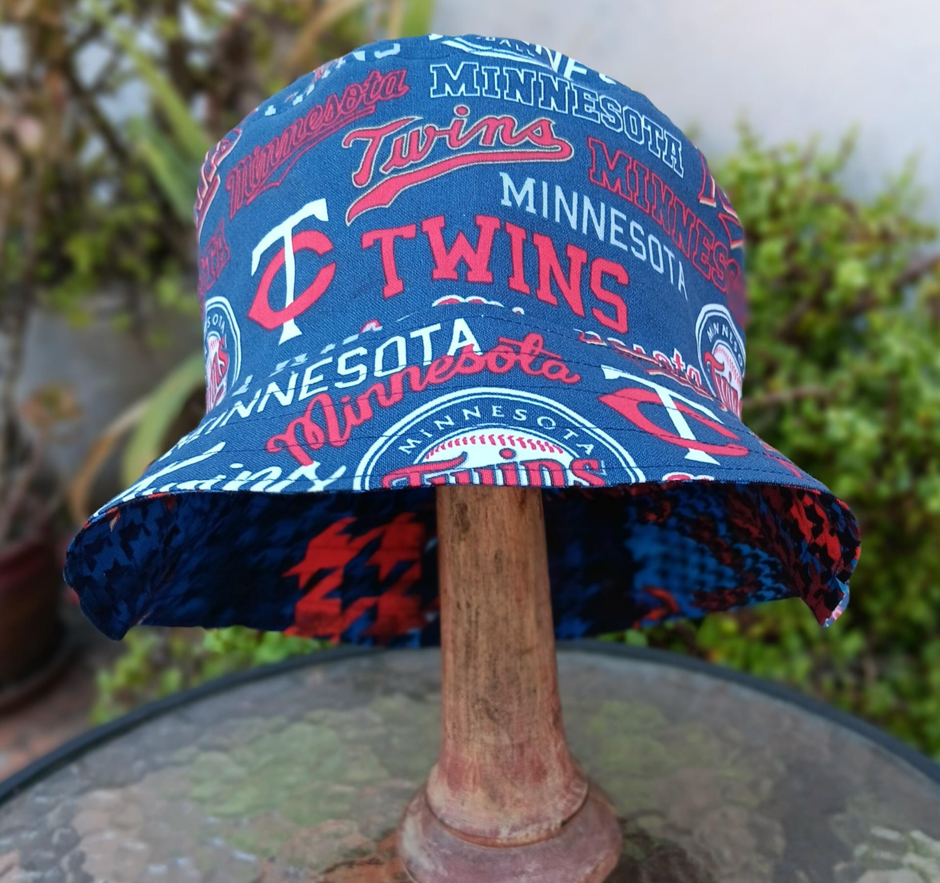 Minnesota Twins Bucket Hat, Handmade, Reversible, Unisex Sizes up to 4XL, fishing hat, sun hat, floppy hat, ponytail hat, baseball fan gift