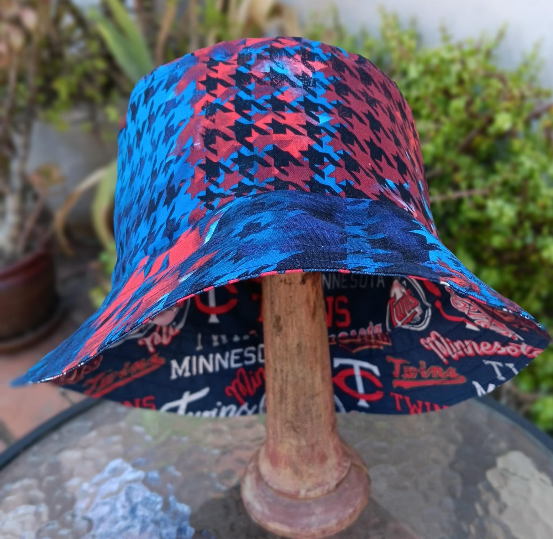 Minnesota Twins Bucket Hat, Handmade, Reversible, Unisex Sizes up to 4XL, fishing hat, sun hat, floppy hat, ponytail hat, baseball fan gift
