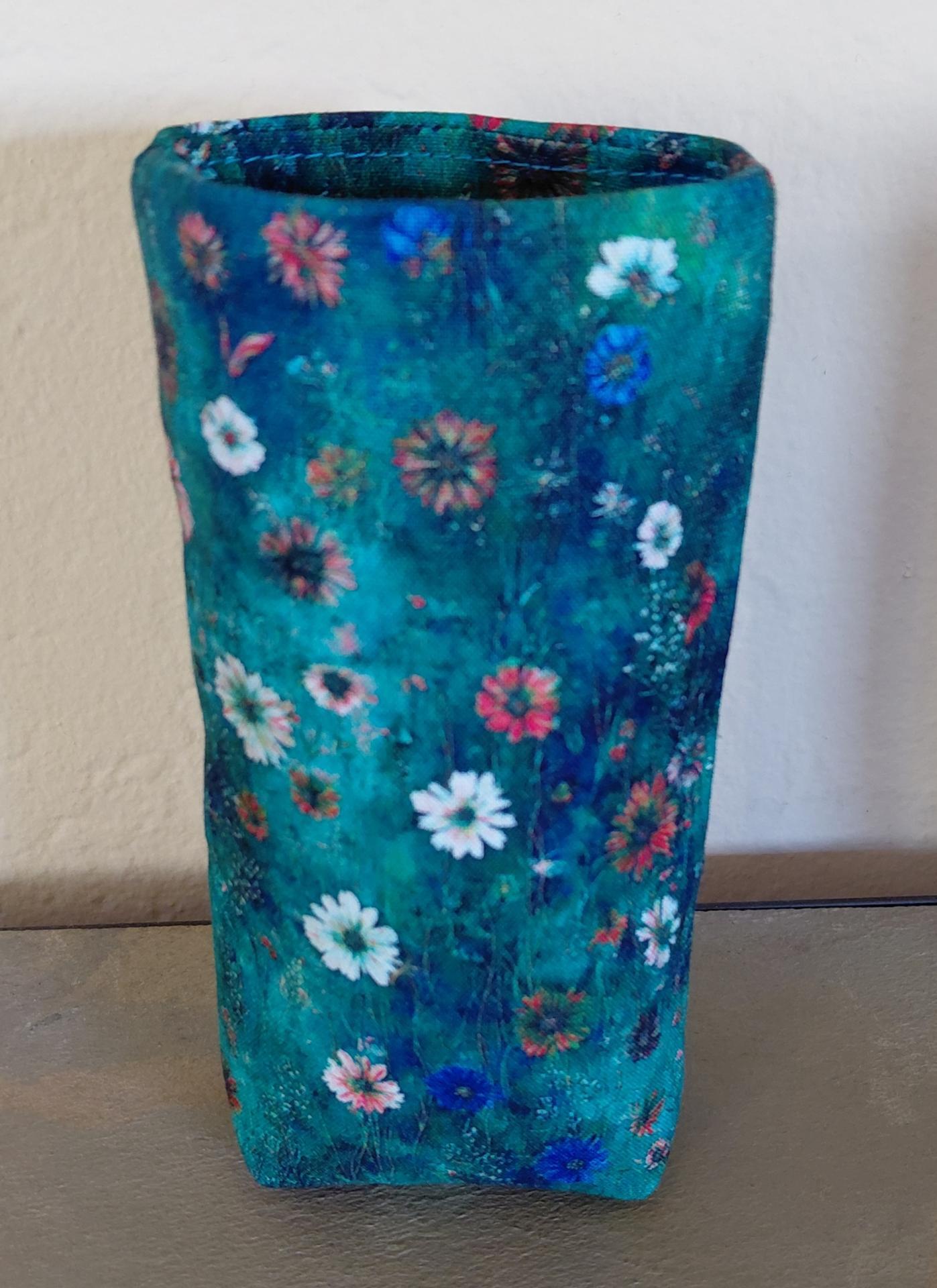 Wildflower Eyeglasses Holder, Floral Glasses Stand, Glasses Holder, Mom Gift, Weighted Stand-up Glasses Pouch, Flower Lover Gift