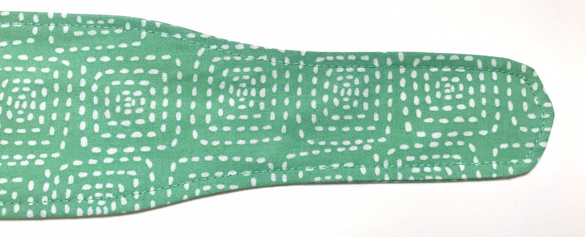 3” Wide Sage Green headband, self tie, hair wrap, pin up style, retro style, rockabilly, purse scarf, geometric print