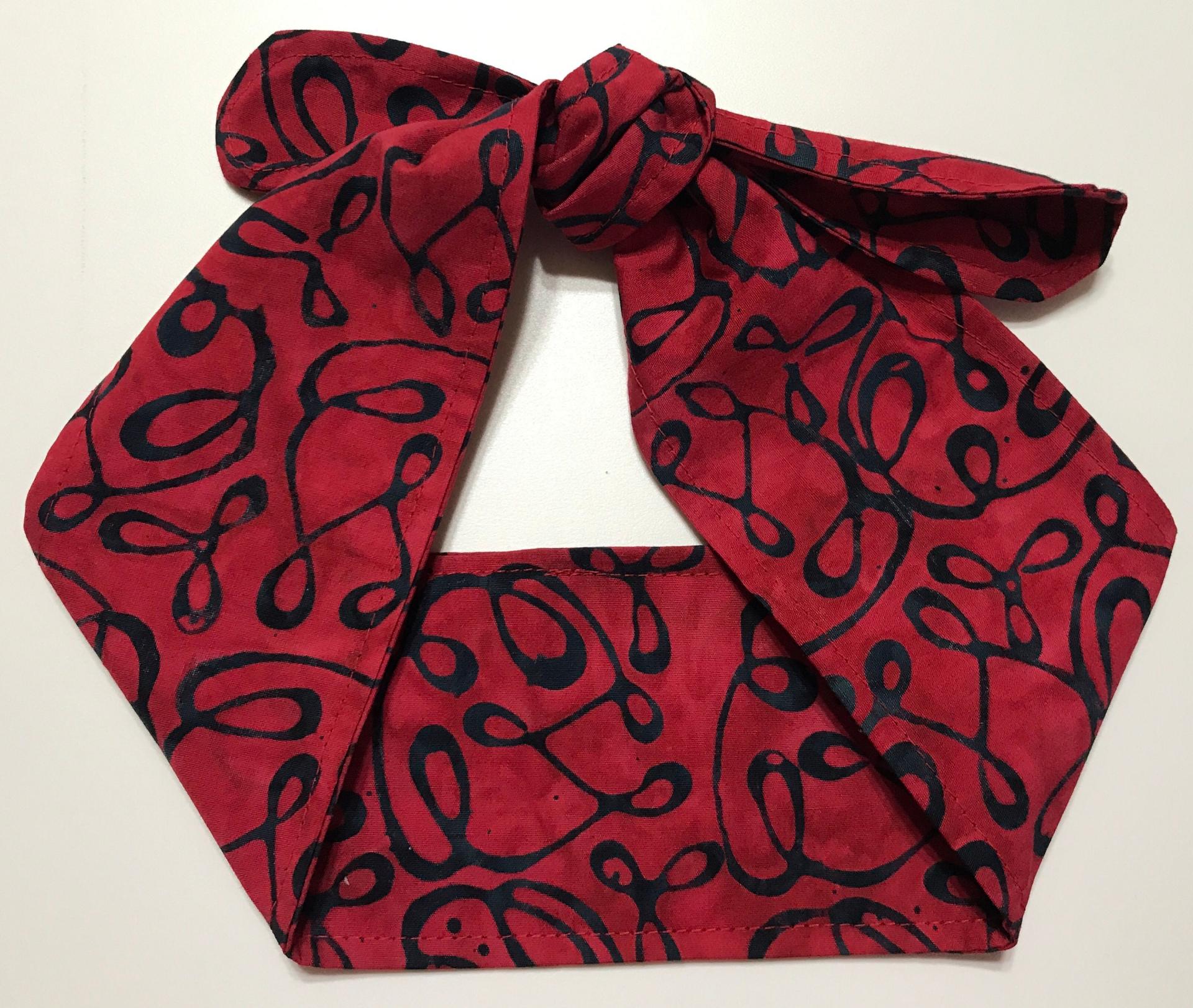 3” Wide Batik headband, hair wrap, self tie, pin up style, hair tie, retro atyle, rockabilly, head scarf