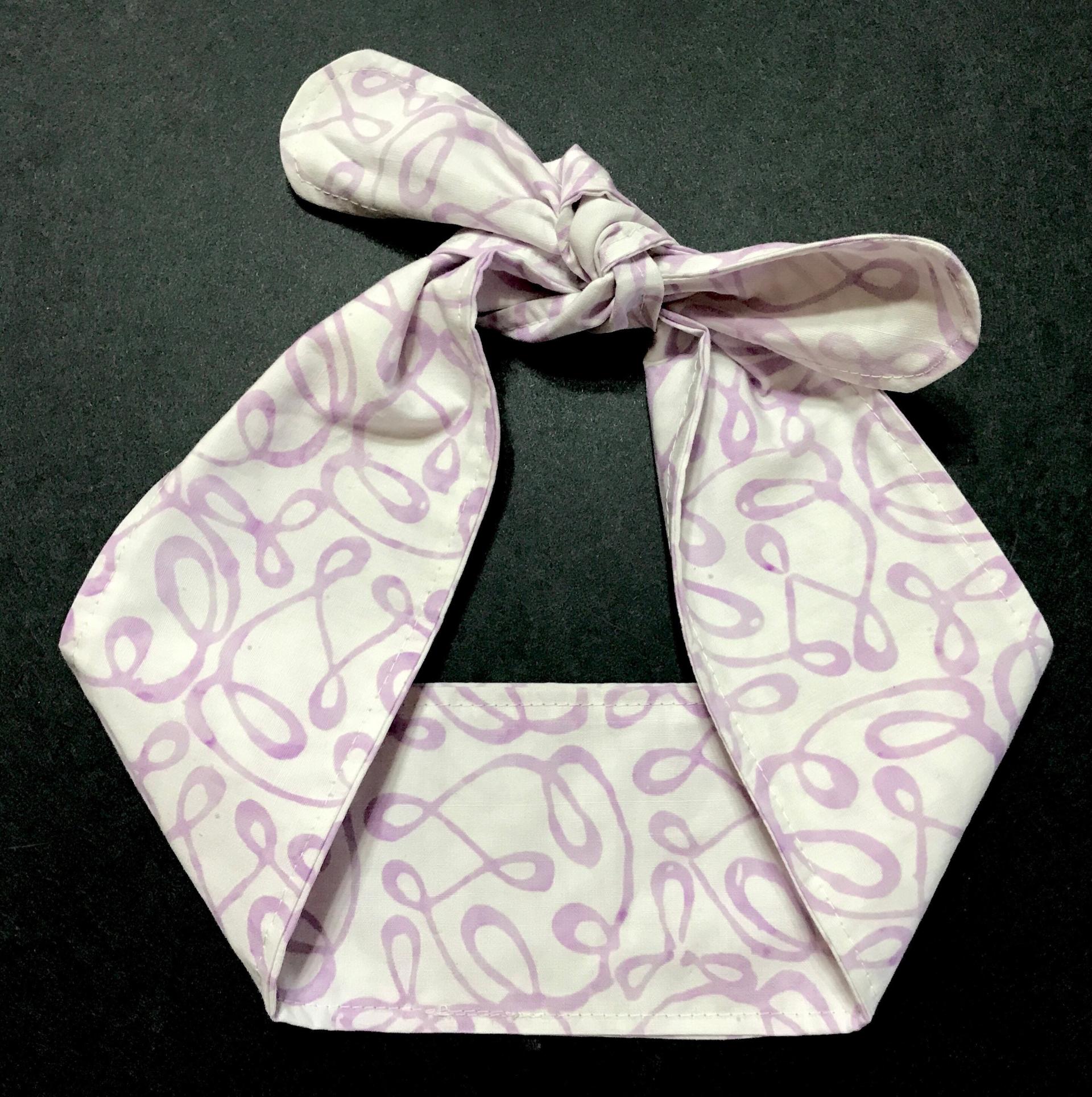 3” Wide Batik headband, hair wrap, self tie, pin up style, hair tie, retro atyle, rockabilly, head scarf