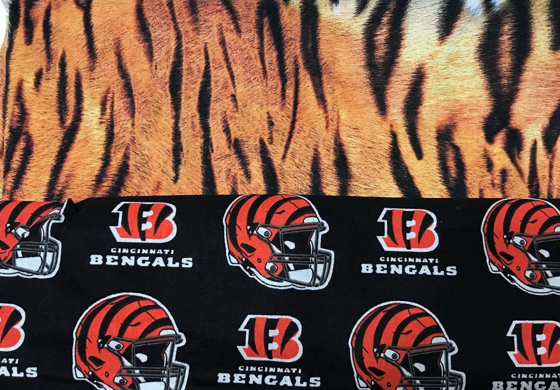 Cincinnati Bengals Bucket Hat, Reversible to Tiger Stripes, Sizes S-XXL, Handmade, fishing hat, sun hat, summer hat, floppy hat