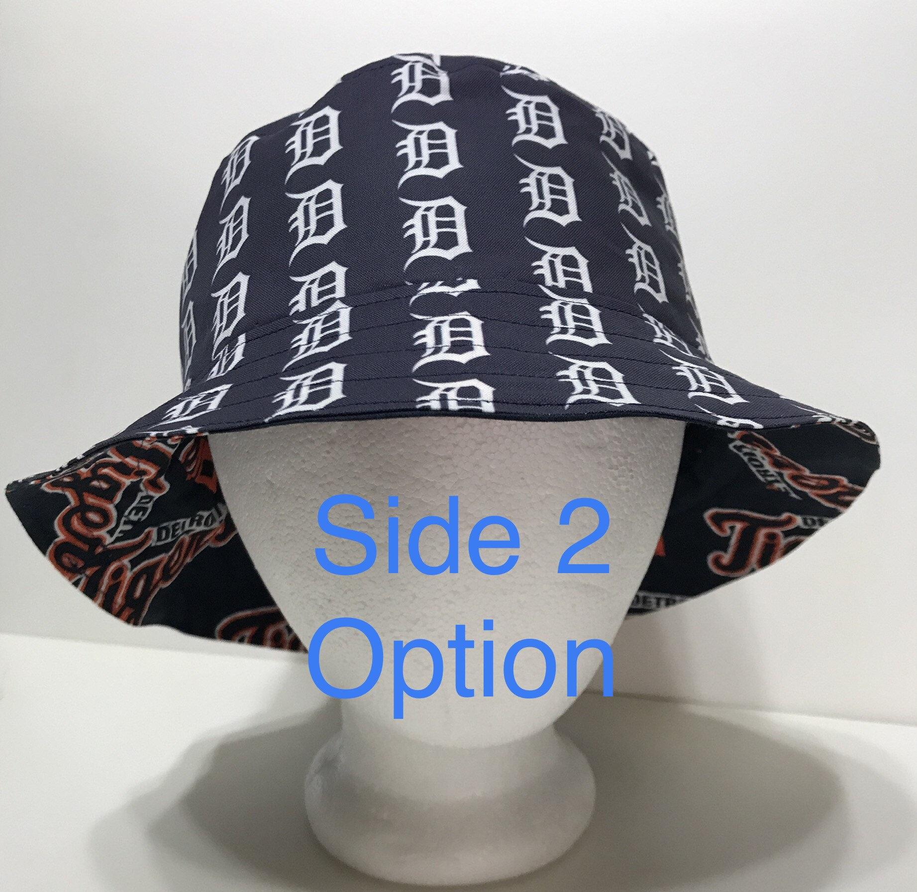 Detroit Tigers Bucket Hat, Old English D, Reversible, Unisex Sizes up to 4XL, handmade, baseball, fishing hat, sun hat, floppy hat, cotton