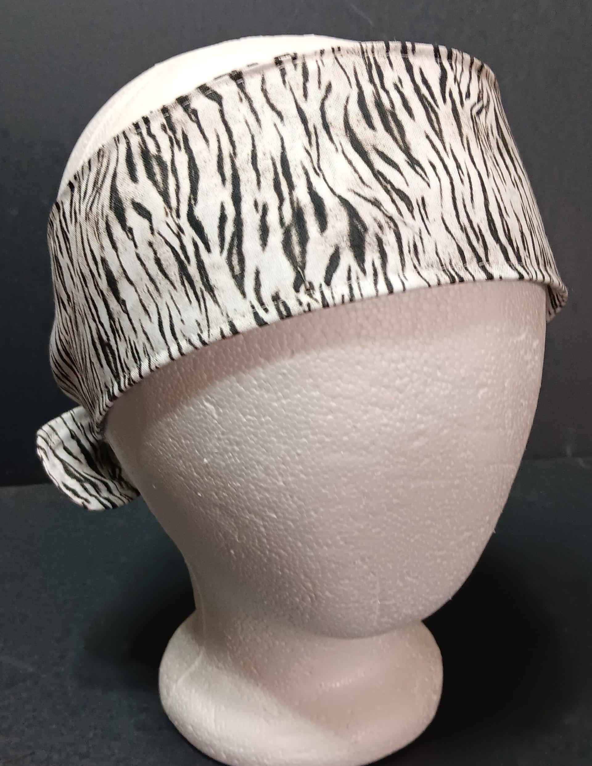 3” Wide Tiger Stripe Animal Print headband, Bengals, Tigers, hair wrap, cotton, pin up, hair tie, retro, rockabilly, scarf