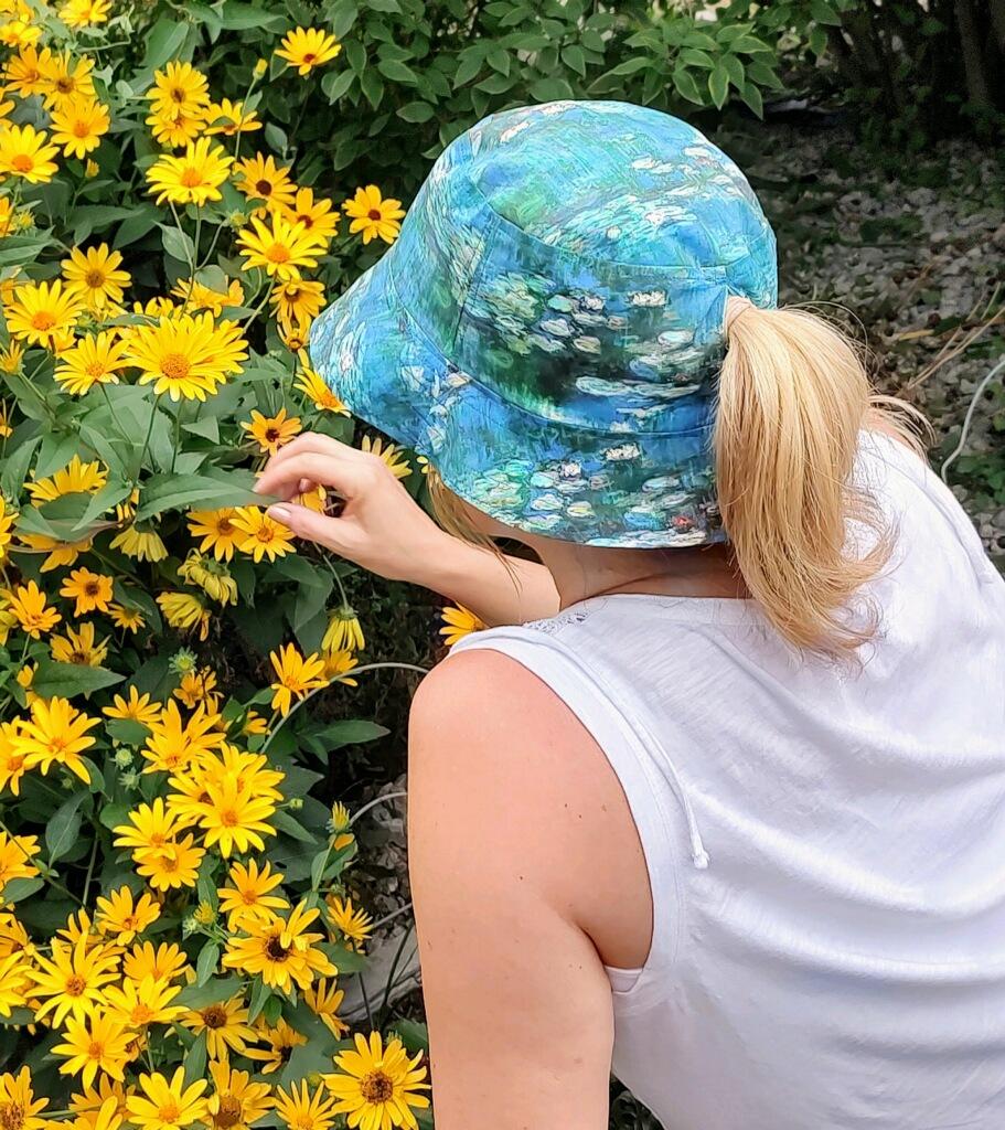 Parrots Macaws Bucket Hat, Sun Hat, Floppy Hat, Tropical Hat, Summer Hat, Ponytail, Bright Yellow