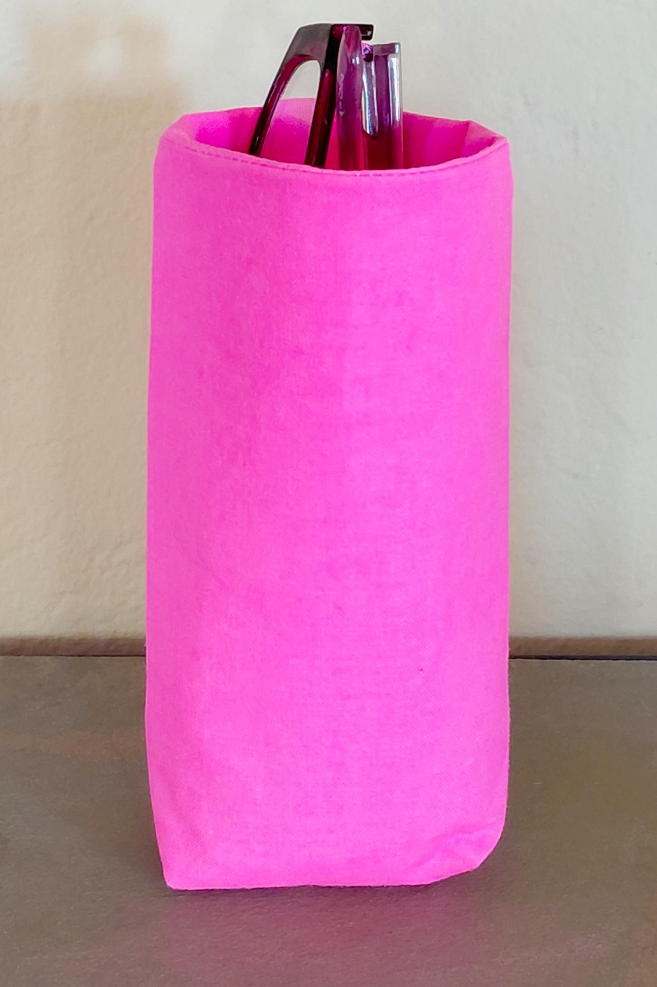 Neon Color Upright Eyeglasses Holder, Handmade, Glasses Stand, Eyeglass Cup, Weighted, Fabric Eyeglass Keeper, Bright Glasses Case