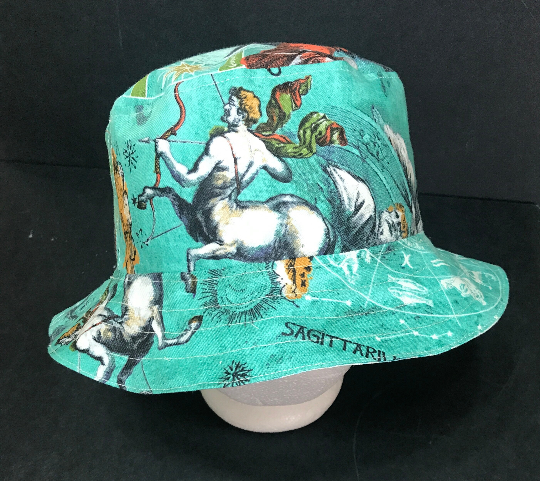 Sagittarius Bucket Hat, Reversible, Zodiac Sign, Astrology Gift, Sizes S-XXL, Cotton, floppy hat, fishing hat, sun hat, casual hat
