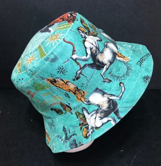 Sagittarius Bucket Hat, Reversible, Zodiac Sign, Astrology Gift, Sizes S-XXL, Cotton, floppy hat, fishing hat, sun hat, casual hat