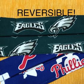 Phillies & Eagles Reversible Face Mask