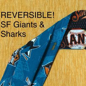 SF Giants & San Jose Sharks Reversible Face Mask
