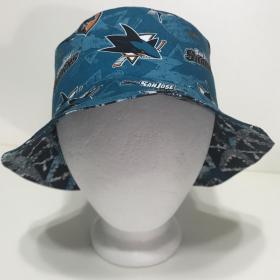 San Jose Sharks Bucket Hat, Reversible, SJ Hockey, Unisex Sizes S-XXL, cotton, summer fishing hat, sun hat, floppy hat, adults or older children