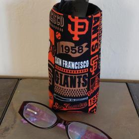 San Francisco Giants Upright Eyeglass Holder, Handmade, Weighted, Glasses Case, Glasses Stand, Eyeglasses Cup, Gift for Giants fan
