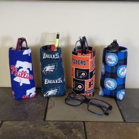 Philadelphia Sports Teams Upright Eyeglass Holder, Handmade, Weighted, Glasses Case, Glasses Stand, Phillies, Eagles, Flyers, 76ers