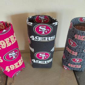 49er Upright Eyeglasses Holder, Handmade, Weighted Glasses Case, Glasses Stand, Eyeglasses Cup, Gift for 49ers fan, football