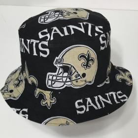 New Orleans Saints bucket hat, front/top view