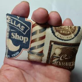 Barber Theme Small Rosin Bag, Handmade, for Bowling, Disc Golf, Gift for Bowlers