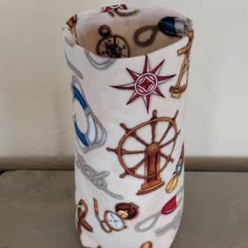 Boat Nautical Eyeglasses Holder, Glasses Stand, Glasses Holder, Weighted Stand-up Glasses Pouch, Boat Lover Gift