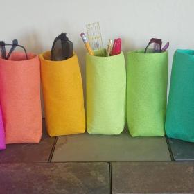 Bright Colors Upright Eyeglasses Holders, Glasses Stand, Eyeglass Cup, Weighted, Fabric Eyeglass Keeper, Bright Glasses Case, Handmade