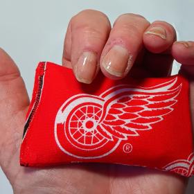 Detroit Red Wings Small Rosin Bag, Handmade, for Bowling, Disc Golf, Gift for Bowlers