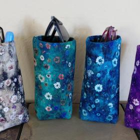 Wildflower Eyeglasses Holder, Floral Glasses Stand, Glasses Holder, Mom Gift, Weighted Stand-up Glasses Pouch, Flower Lover Gift