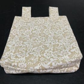 Simple small basic crutch bag, neutral floral print, walker bag, scooter handlebars bag, hanging bag