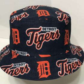 Detroit Tigers Bucket Hat, Old English D, Reversible, Unisex  Sizes, S-XXL, Cotton, baseball, fishing hat, sun hat, floppy hat, handmade