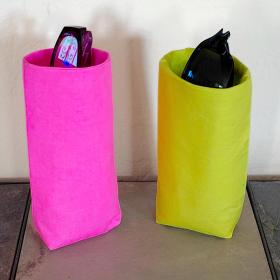 Neon Color Upright Eyeglasses Holder, Handmade, Glasses Stand, Eyeglass Cup, Weighted, Fabric Eyeglass Keeper, Bright Glasses Case