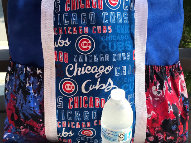 Large Sturdy Chicago Cubs Tote Bag
