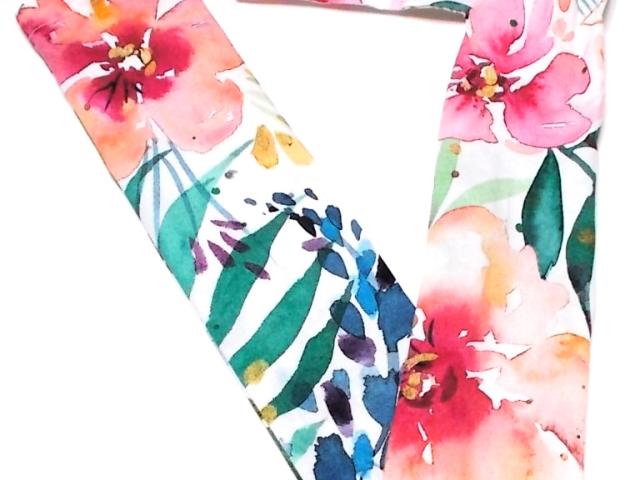 Watercolor White Floral Stethoscope cover, sleeve sock scrunchie scrunchy protec