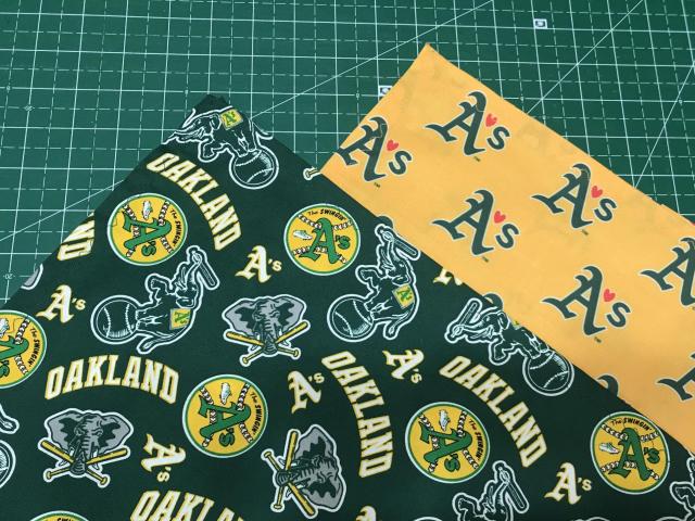 22" Square Oakland A's Bandana, Adult Size, Single-Sided, Athletics Baseball, Head Scarf, Fan Tailgate Table Topper, Room Party Decoration