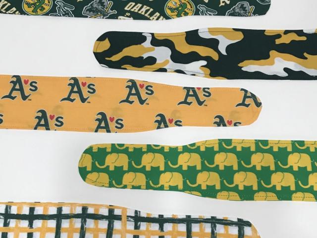 Oakland A’s Athletics hair tie headband wrap retro pin up
