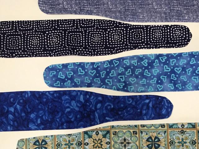 3” Wide Blue Headbands, self tie, hair wrap, pin up style, hair tie, bun wrap, retro, rockabilly