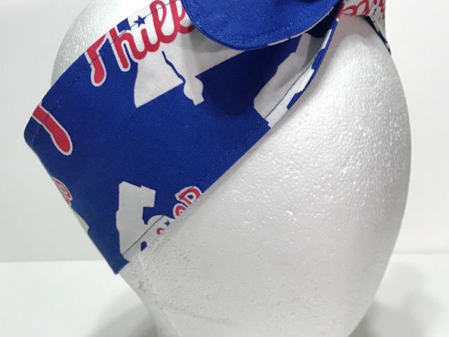3” Wide Philadelphia Phillies Headband, hair wrap, pin up, hair tie, top knot, retro style hair accessory, rockabilly, handmade