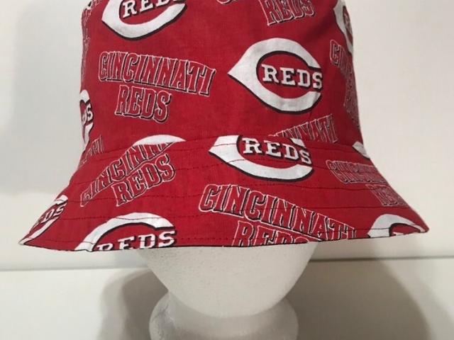 Cincinnati Reds / Dayton Dragons Bucket Hat, Reversible, Sizes S-XXL, handmade, fishing hat, ponytail hat, sun hat, floppy hat