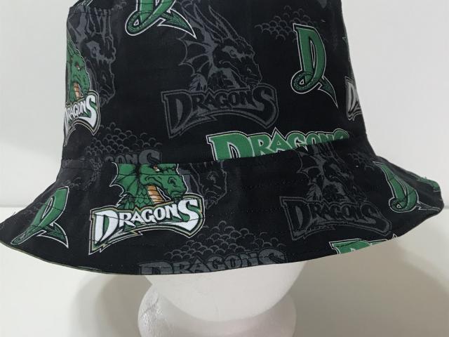 Dayton Dragons Bucket Hat, Reversible, Sizes S-XXL, handmade from licensed fabric, fishing hat, ponytail hat, sun hat, floppy hat