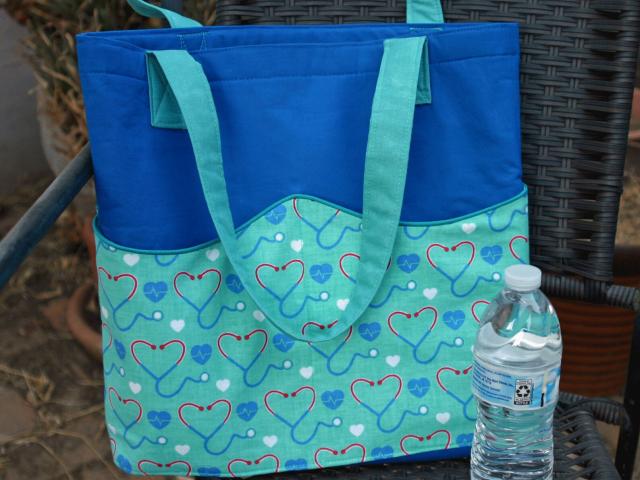Medical Theme Tote Bag, Gift for nurse, doctor, EMT, first responder, veterinarian, med student, grad